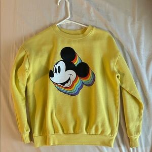 Yellow Mickey Mouse Sweater